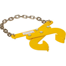 Low Profile Double Scissor Pallet Puller, 3-1/4" Jaw Opening, 5000 lb. Cap, Steel, Yellow