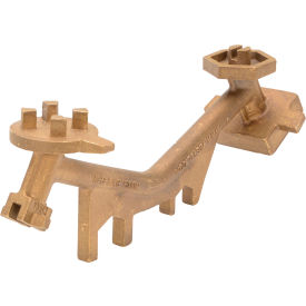 Non-Sparking Angled Drum Bung Nut Wrench, Bronze Alloy