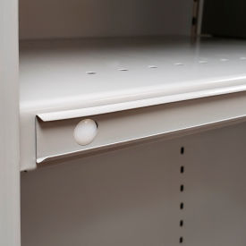 8000 Label Holders For 36"W Shelves, Dove Gray Powder Coat, Pack of 25
