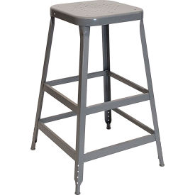 1901 30" High Metal Bar Stool, Dove Gray Powder Coat