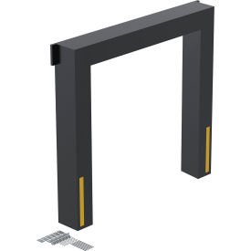 Dock Seal 16" Projection, 8'W x 8'H Door Opening, Black