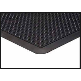 Bubble Flex Antifatigue Mat, 3'L x 4'W, Black