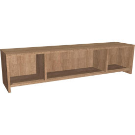 Ryker Wall Mounted Hutch, 71"W x 15"D x 16"H, Aged Oak