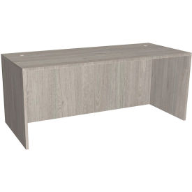 Ryker Straight Front Desk Shell with Lam Mod, 71"W x 30"D x 29-1/2"H, Dove Oak