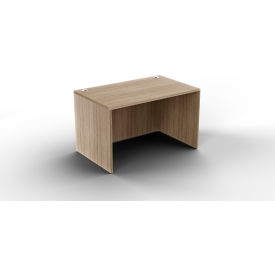 Ryker Straight Desk Shell with Lam Mod, 48"W x 24"D x 29-1/2"H, Aged Oak
