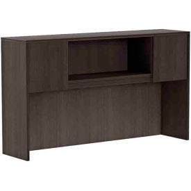 Jax Hutch with Laminate Doors 71"W x 14-1/2"D x 35"H, Timber Oak