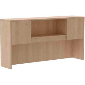 Jax Hutch with Laminate Doors 71"W x 14-1/2"D x 35"H, Warm Birch