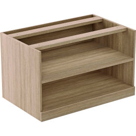 Ryker Cabinet Bookcase, 35-1/2"W x 22"D x 21"H, Aged Oak