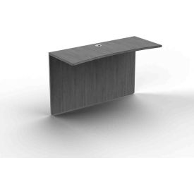 Ryker Curved Bridge, 48W x 20"D x 29-1/2"H, Dove Oak