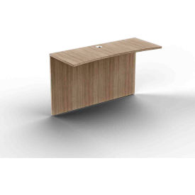 Ryker Curved Bridge, 48W x 20"D x 29-1/2"H, Aged Oak