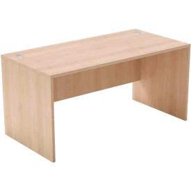 Jax Desk Shell, 60"W x 30"D x 28-1/2"H, Warm Birch