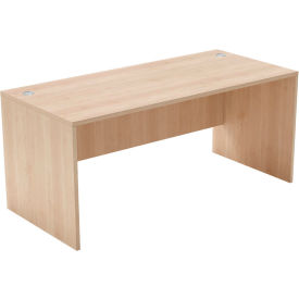 Jax Desk Shell, 66"W x 30"D x 28-1/2"H, Warm Birch
