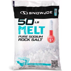 Pure Sodium Rock Salt Ice Melter, 50 LB Bag