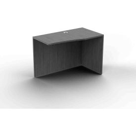 Ryker Right Curved Return Shell, 42W x 24"D x 29-1/2"H, Dove Oak