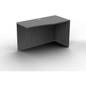 Ryker Right Curved Return Shell, 48W x 19-1/2"D x 29-1/2"H, Dove Oak