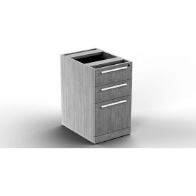 Ryker Box/Box/File Pedestal, 15-1/2"W x 22"D x 28-1/2"H, Dove Oak