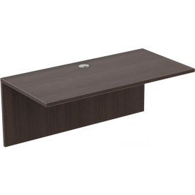 Jax Bridge with Modesty, 48"W X 24"D X 28-1/2" H, Timber Oak