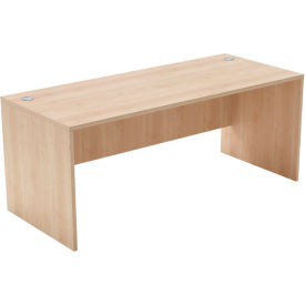 Jax Desk Shell, 71"W x 30"D x 28-1/2"H, Warm Birch