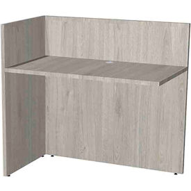 Ryker Reception Return, 42W x 24D x 29-1/2"H, Dove Oak