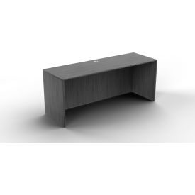 Ryker Straight Desk Shell with Lam Mod, 71"W x 24"D x 29-1/2"H, Dove Oak