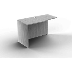 Ryker Straight Return Shell, Left, 48''W x 24''D x 29-1/2''H, Dove Oak