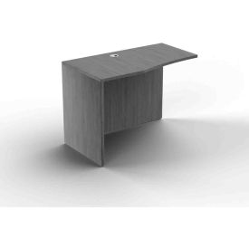 Ryker Straight Return Shell, Left, 42''W x 24''D x 29-1/2''H, Dove Oak