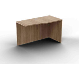 Ryker Straight Return Shell, Right, 48''W x 24''D x 29-1/2''H, Aged Oak