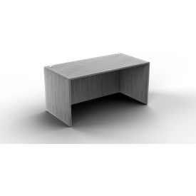 Ryker Straight Front Desk Shell with Laminate, 66"W x 30"D x 29-1/2"H, Dove Oak