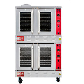 Iron Range Convection Oven, Full Size, Bakery Depth, Double Deck, 108000 BTU