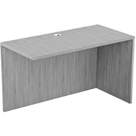 Ryker Straight Return Shell, Right, 48''W x 24''D x 29-1/2''H, Dove Oak