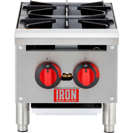 12" Countertop Hot Plate, 2 Burner, 50000 BTU