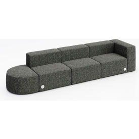 Conversa 4 Person Sofa with Power Outlet, Connelly Owl Fabric