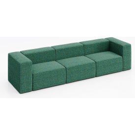 Conversa 3 Person Sofa, Connelly Peacock Fabric