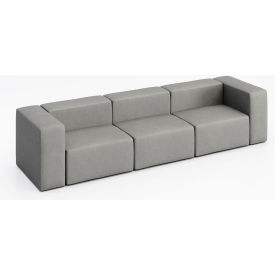 Conversa 3 Person Sofa, Dillon Steel Vinyl