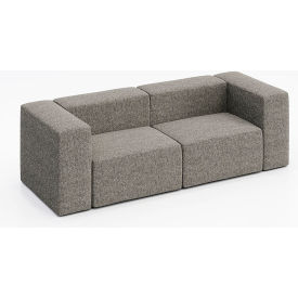 Conversa 2 Person Sofa, Connelly Dove Fabric