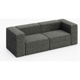 Conversa 2 Person Sofa, Connelly Owl Fabric