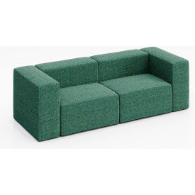 Conversa 2 Person Sofa, Connelly Peacock Fabric