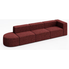 Conversa 4 Person Sofa, Connelly Firefinch Fabric