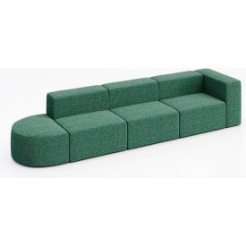Conversa 4 Person Sofa, Connelly Peacock Fabric