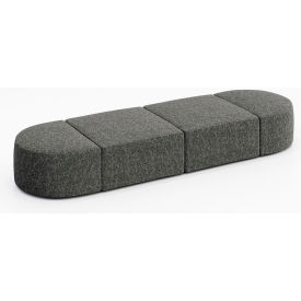 Conversa 4 Person Modular Seating, Connelly Owl Fabric