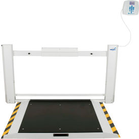 Antimicrobial Fold-Up Wheelchair Scale, 1000 lb. Cap., 77-1/2"L x 37-7/8"W