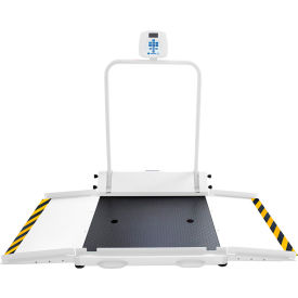Digital Wheelchair Scale with Dual Ramps, 1000 lb. Cap., 77-1/4"L x 43-7/8"W