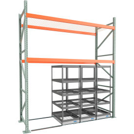 10' Wide Above Rack with (3) 42" x 24" Compacting Carriages