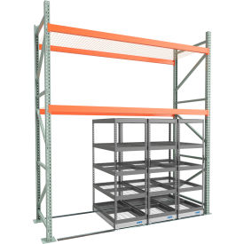 10' Wide Above Rack with (3) 48" x 24" Compacting Carriages