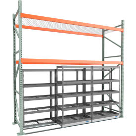 12' Wide Above Rack, 42"x18" Lateral Carriage with (2) 42"x18" & (1) 48"x18" Static Units