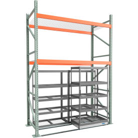 8' Wide Above Rack with (1) 42" x 24" Lateral Carriage & (2) 42" x 24" Static Units