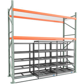 12' Wide Above Rack, 48 x 24 Lateral Carriage, (2)48" x 24" & (1)48 x 24 Static Units