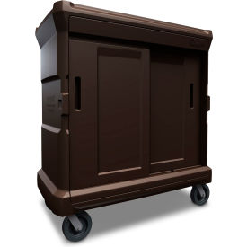 Chuckwagon Insulated Food Delivery Cart, 58" x 31" x 64", Brown