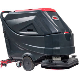 Large Floor Scrubber, 242 Ah Wet Batteries, 28" Cleaning Path
