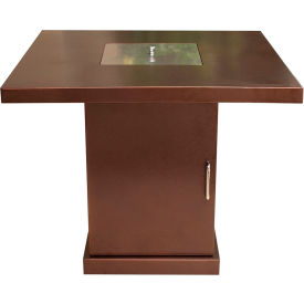 Outdoor Conventional Propane Fire Pit, Hammered Bronze